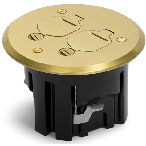 lew electric floor box|brass floor plug.